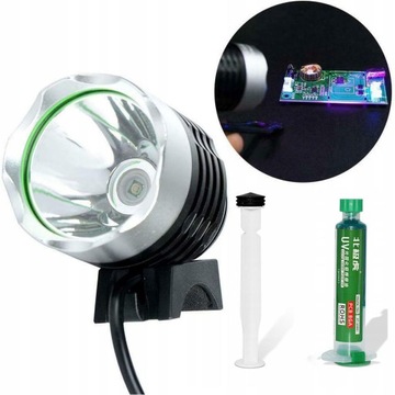 ZESTAW SOLDERMASKA ZIELONA DO PŁYTEK DRUKOWANYCH PCB UV LAMPA UV