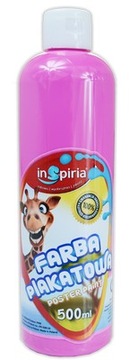 Farba plakatowa 500ml INSPIRIA RÓŻOWA 2906