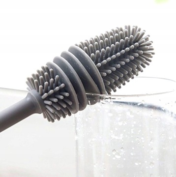 СИЛИКОНОВАЯ ЩЕТКА ДЛЯ МЫТЬЯ СТЕКЛОВ И БУТЫЛОК