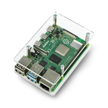 Obudowa do Raspberry Pi 4B/3B+/3B/2B przezroczysta
