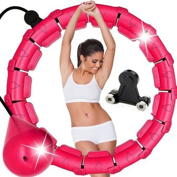 ХУЛА ХОП ДЛЯ ПОХУДЕНИЯ С Утяжеленными ПОДШИПНИКАМИ + МАССАЖЕР СИЛЬНЫЕ УМНЫЕ ПОДШИПНИКИ