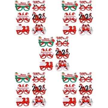 30шт рождественские очки фетровые очки