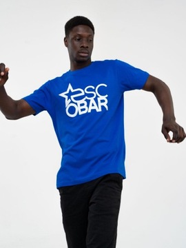 Koszulka T-Shirt MĘSKA Niebieska BIG LOGO STAR XL