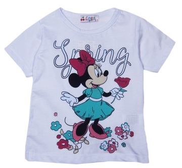 BLUZKA Bluzeczka T-SHIRT Koszulka MINNIE * 80/86