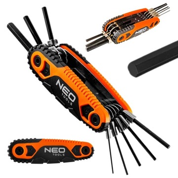 НАБОР ТОРЦЕВЫХ КЛЮЧЕЙ NEO СКЛАДНЫЕ ТОРЦОВЫЕ КЛЮЧИ 8 ШТ. 09-571