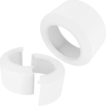 ROZETA ROZETKA POJEDYŃCZA BIAŁA MASKOWNICA 110mm DZIELONA DO RUR