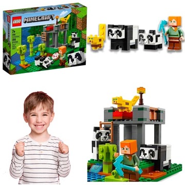 LEGO MINECRAFT ŻŁOBEK REZERWAT DLA PAND SCHRONISKO