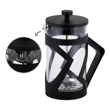 Szklany ZAPARZACZ do HERBATY KAWY 600 ml KAMILLE