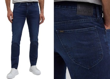 LEE DAREN proste spodnie jeans straight ZIP FLY W32 L30 granatowy