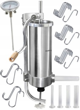 NADZIEWARKA KIEŁBAS 18xHACZYK+6xHAK+TERMOMETR 3kg.