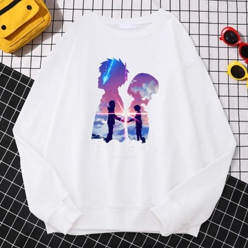 Simple Casual Woman Pullovers Your Name Anime Prin