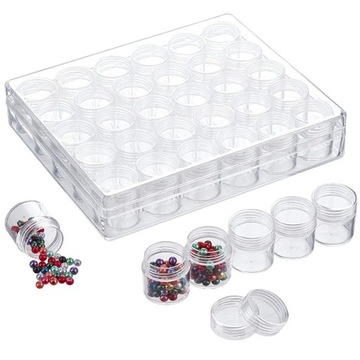 КОНТЕЙНЕРЫ 6г БАНКА ДЛЯ ДЕКОРАЦИЙ КАССЕТА 30шт