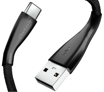 2x USB Type C, кабель быстрой зарядки 3.0 QUOTECH, 1 м, 3 А