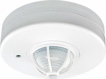 Czujnik ruchu PIR, biały, 1200W, sensor 10