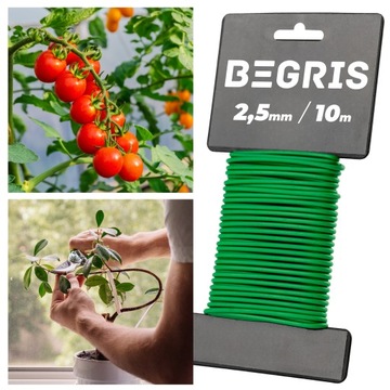 САДОВАЯ ПРОВОЛОКА 2,5 ММ 10 М ЦВЕТОЧНЫЕ РАСТЕНИЯ ДЛЯ ПОДВЯЗКИ