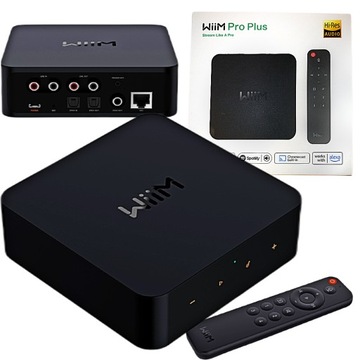 WIIM PRO PLUS ODTWARZACZ SIECIOWY STREAMER WIFI BLUETOOTH AIRPLAY PILOT