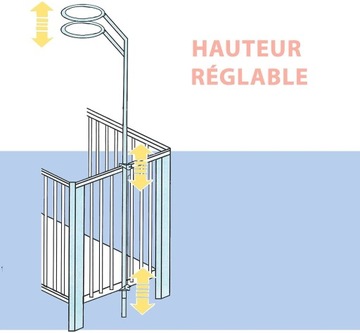 КАРКАС КРОВАТИ С МОСКИТНОЙ СЕТКОЙ