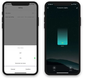 Одинарный переключатель Zigbee скрытого монтажа MINI TUYA