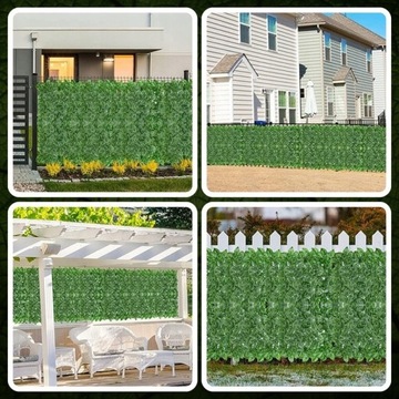 ИСКУССТВЕННАЯ ИЗГОРОДА ПЛЮЩА ДЛЯ СТЕНЫ БАЛКОНА ЗЕЛЕНАЯ СТЕННАЯ ЗАТЕНИВАЮЩАЯ СЕТКА