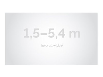 Ekran Ramowy Ścienny Kauber Frameless 540 x 304 cm 16:9 White Ice + GRATIS!