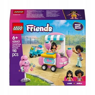 LEGO Friends Stoisko z watą cukrową i skuter 42643