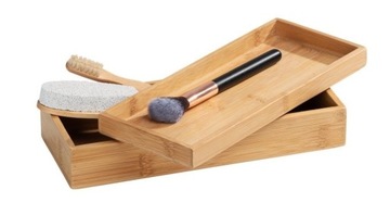 PUDEŁKA BAMBUSOWE ORGANIZERY TACE x 2szt WENKO