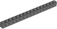 LEGO TECHNIC BRICK 1x16 with Holes 3703 Dark Bluish Gray ciemny szary NOWY