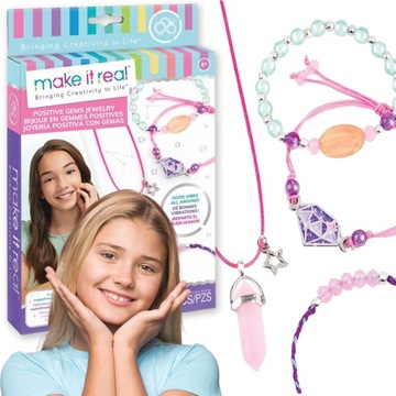 Make It Real Positive Gems Jewelry kreatywny zestaw do robienia bransoletek