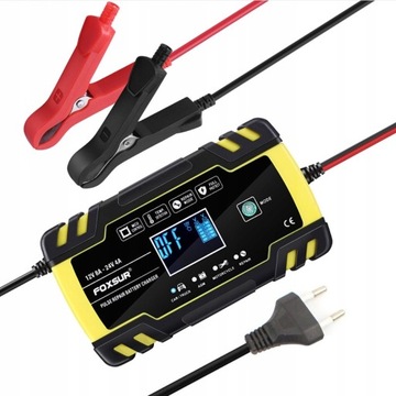 Ładowarka impulsowa 12V 24V z wyświetlaczem LCD