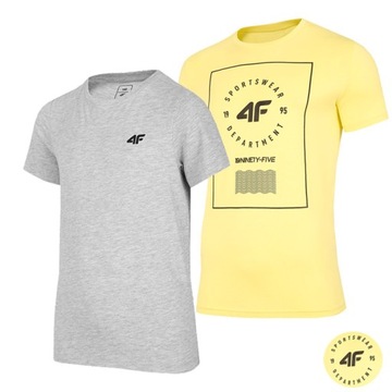 KOMPLET MĘSKI 4F KOSZULKA T-SHIRT ZESTAW 2PAK M