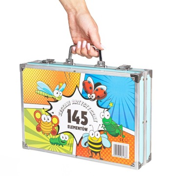 БОЛЬШОЙ НАБОР ХУДОЖЕСТВЕННЫХ РАСКРАСОК ДЛЯ ДЕТСКОГО ЧЕМОДАНА