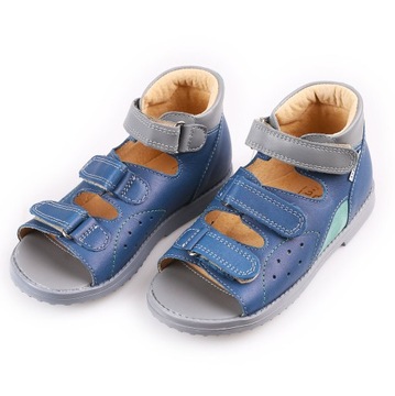 ДЕТСКИЕ КОЖАНЫЕ ПРОФИЛАКТИЧЕСКИЕ САНДАЛИИ НА КАБЛУКЕ THOMAS ANI-BUT R33