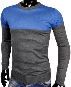 SWETER MĘSKI Z DODATKIEM WEŁNY O67 r. XL