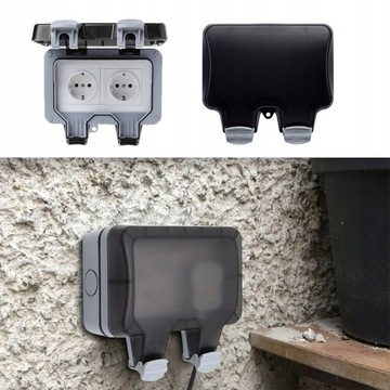 НАРУЖНАЯ РОЗЕТКА IP66 САДОВАЯ ДВОЙНАЯ ВИЛКА