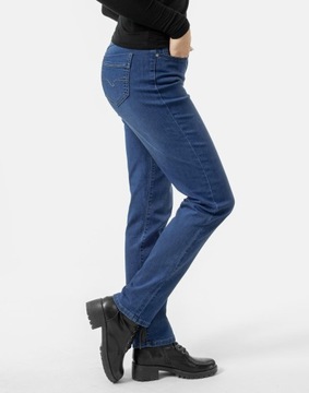 Cienkie Spodnie Jeansy Damskie z Lycrą 1082 80 cm