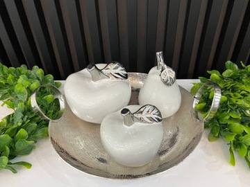 OZDOBY WIELKANOCNE 3 SZTUKI FIGURKI Z CERAMIKI KOMPLET