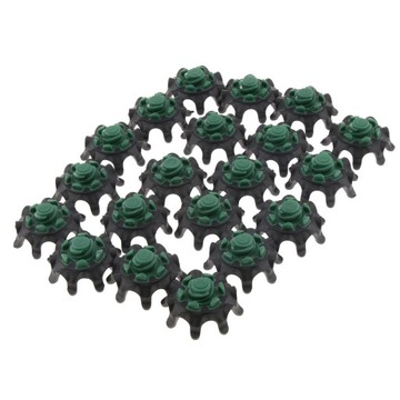 20 szt. Buty do golfa Kolce 3x1,5 cm Ciemnozielone