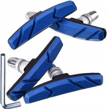 2xKOMPLET KLOCKI HAMULCOWE ROWEROWE V-BRAKE 2xKOŁA