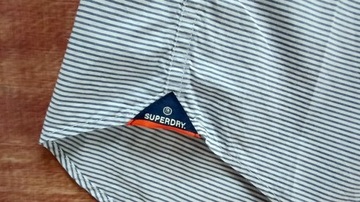 SUPERDRY KOSZULA MĘSKA Slim Fit j. nowa LOGO L