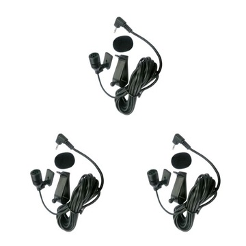 3 zestaw 2.5mm samochodowy sprzęt audio mikrofon