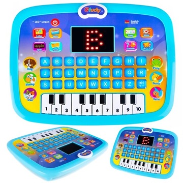 EDUKACYJNY KOMPUTER DLA DZIECI WCZESNA NAUKA ANGIELSKIEGO PIANINKO ORGANKI