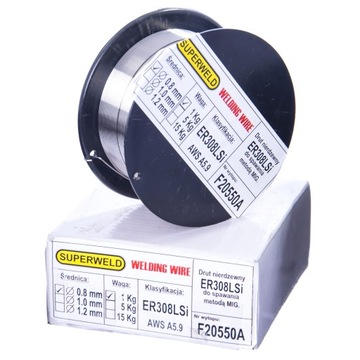 Drut spawalniczy MAG nierdzewny 308LSi 0,8mm 1kg