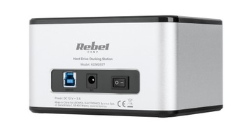 Stacja dokująca dysków HDD/ SSD Rebel KOM0977