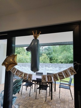 BANER DOWOLNY NAPIS PERSONALIZOWANY URODZINY CYFRY