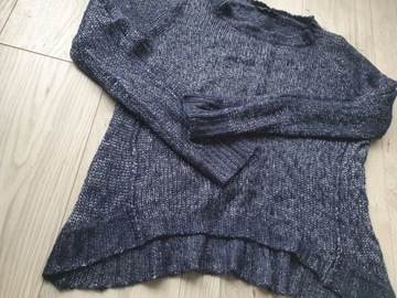 Sweter damski Dorothy Perkins granatowy tkany r. 38 M