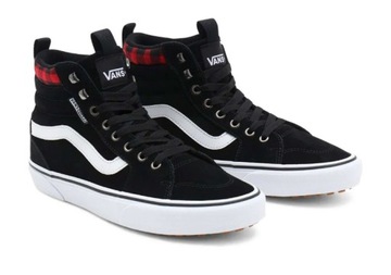 VANS FILMORE HI TRAMPKI CZARNE Z LOGO 40,5 1SDI