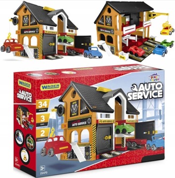 WADER PLAY HOUSE AUTO SERWIS WARSZTAT ZESTAW 25470