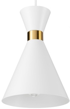 Lampa wisząca Loft metalowa Fit biała