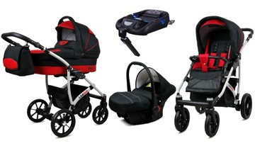 BabyLux Wózek 4w1 dziecięcy Largo + baza ISOFIX