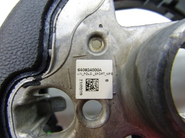 ОБРЕЗАННЫЙ КОЖАНЫЙ РУЛЬ МНОГОРЕЗЬБОВЫЙ VW POLO GTI 2G